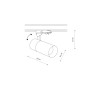 CTLS TINOS LED 20W black 3000K 10397 Nowodvorski Lighting
