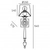 AUSTIN brass-white W01289BR-WH Cosmo Light