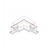 CTLS RECESSED POWER L CONNECTOR white LEFT 8684 Nowodvorski Lighting