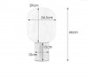 BROOKLYN brass-white 107868 Markslojd