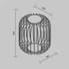 WISP graphite O478FL-L18GF3K Maytoni
