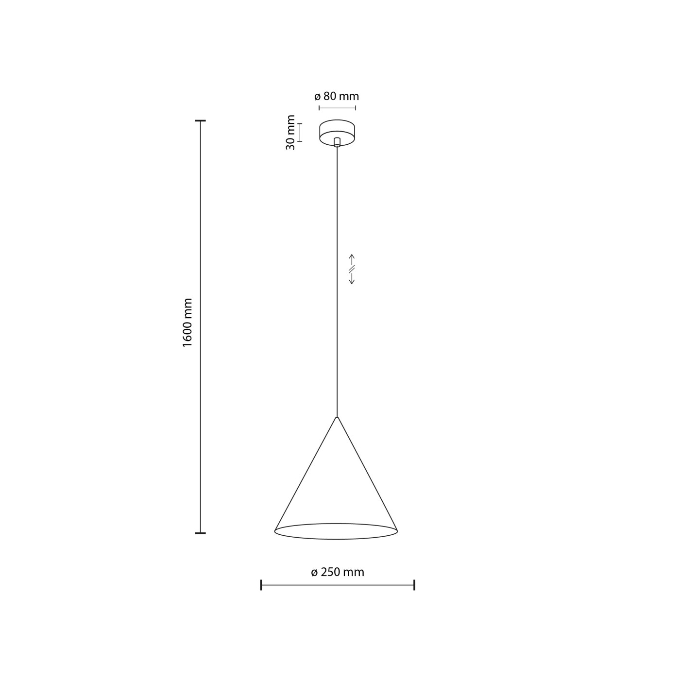 CONO black M 6630 TK Lighting