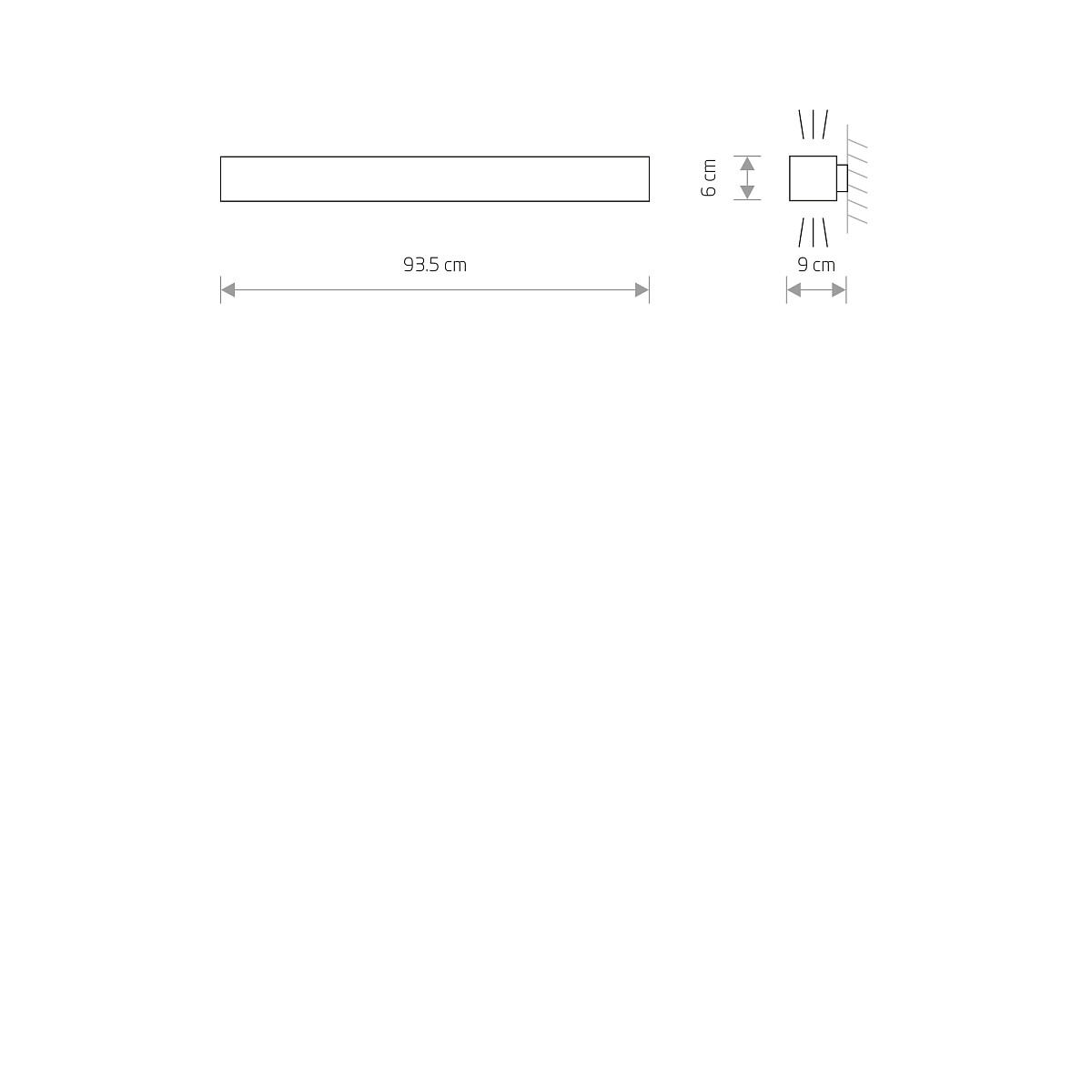 SOFT LED graphite 90x6 7534 Nowodvorski Lighting