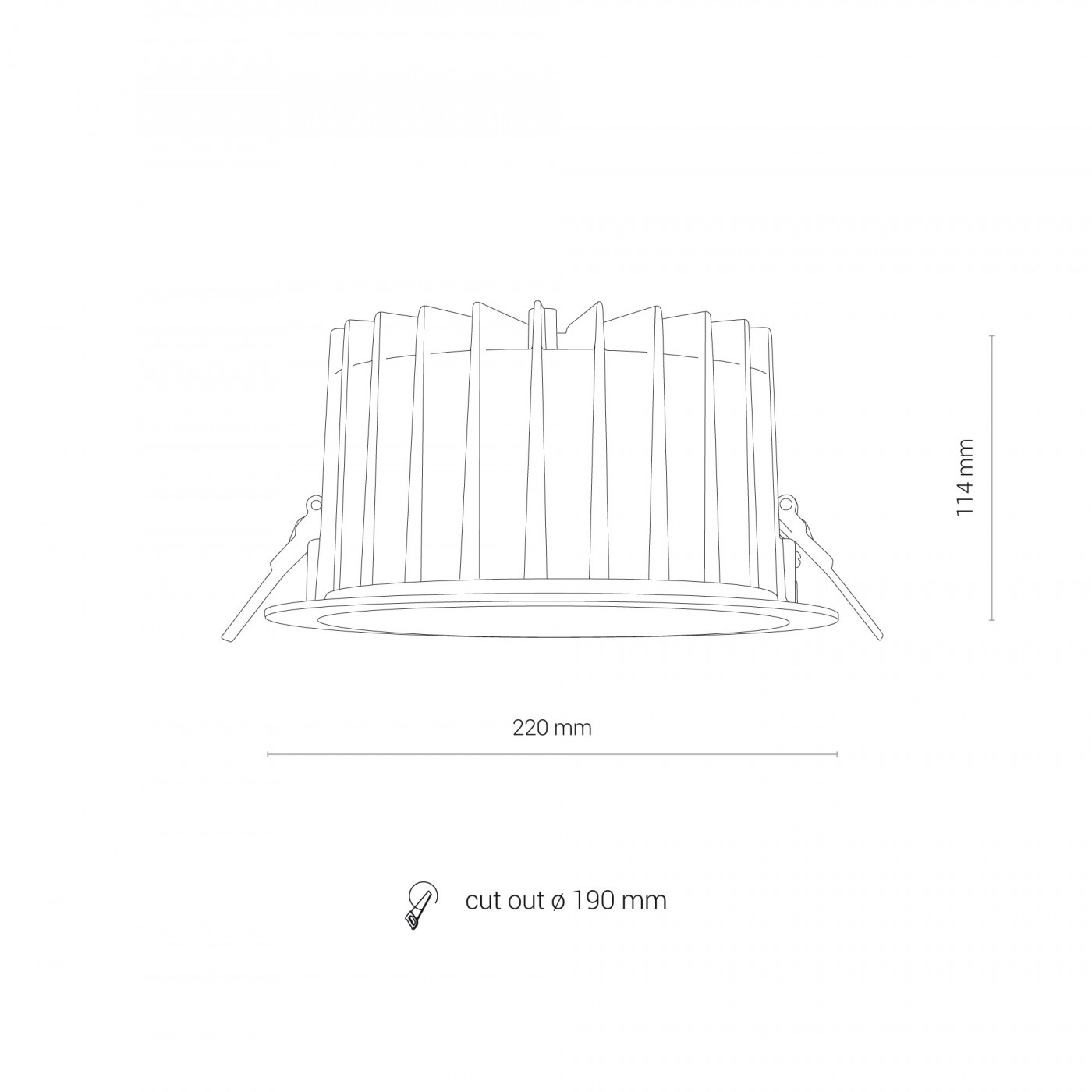 CL KEA LED 40W 4000K 8767 Nowodvorski Lighting