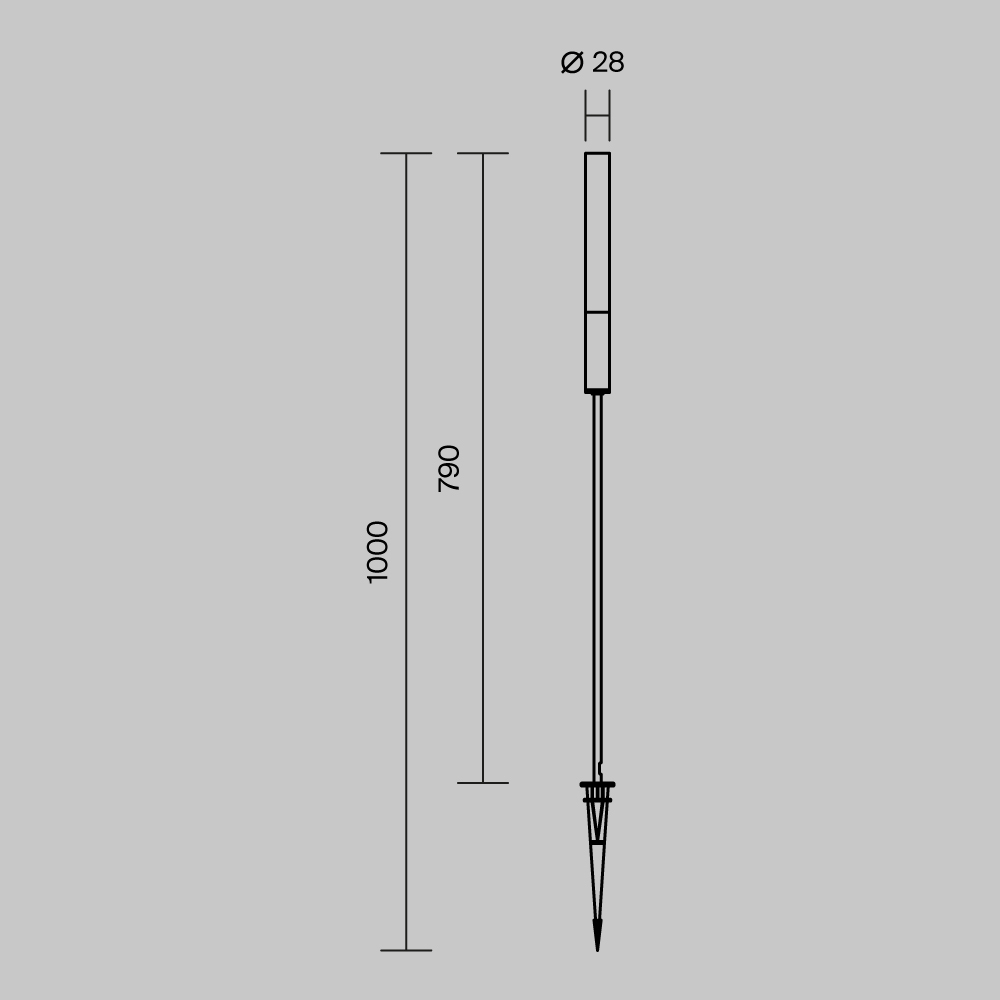 FLARE graphite O487FL-L3GF3K1 Maytoni