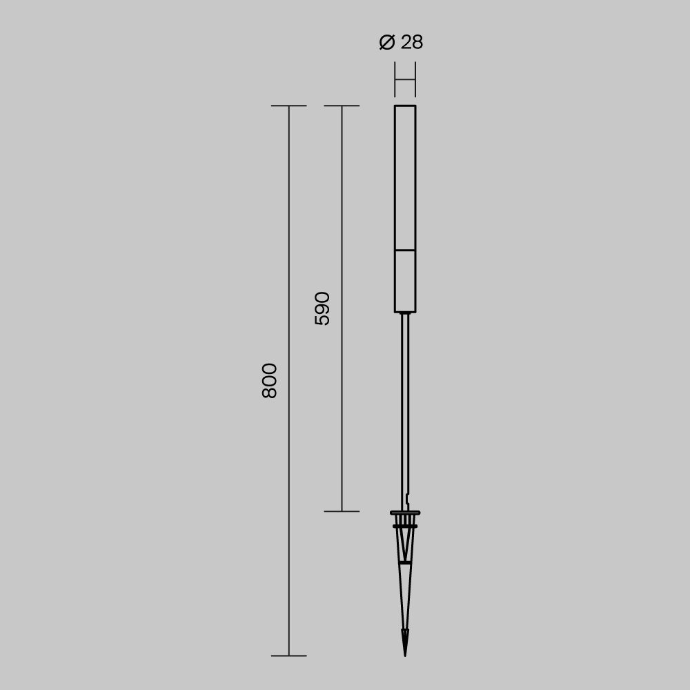 FLARE graphite O487FL-L3GF3K Maytoni