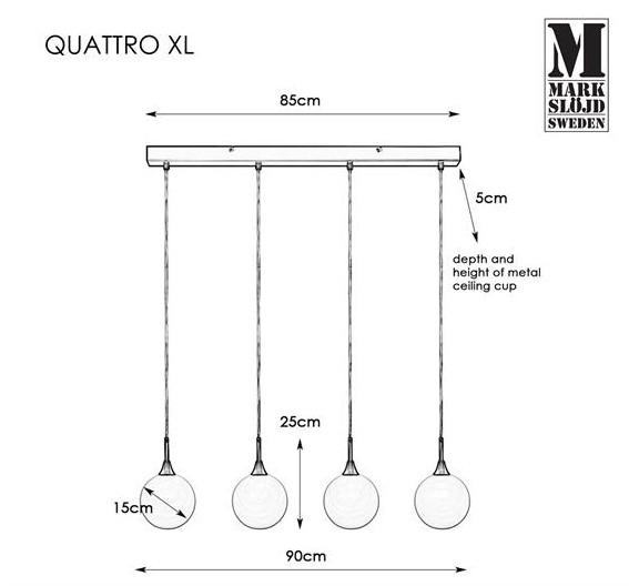 QUATTRO XL antique IV 107869 Markslojd
