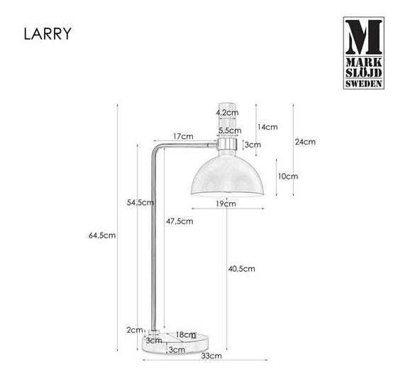 LARRY black 106973 Markslojd