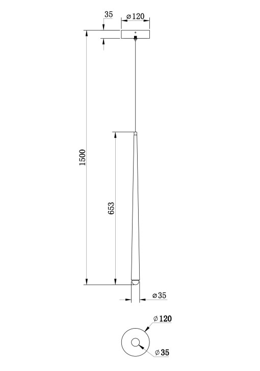 CASCADE brass I MOD132PL-L36BSK Maytoni