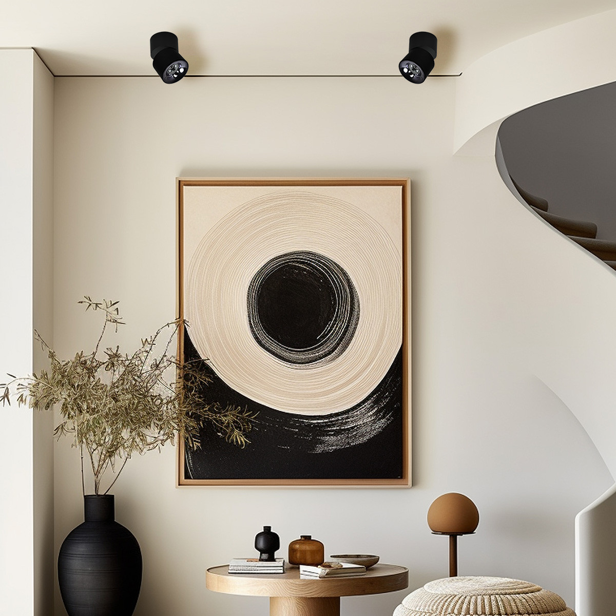 BREMA black CCT LP-2626/1RM BK movable Light Prestige