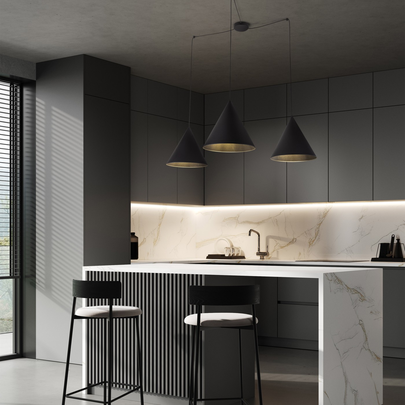 CONO black 6629 TK Lighting