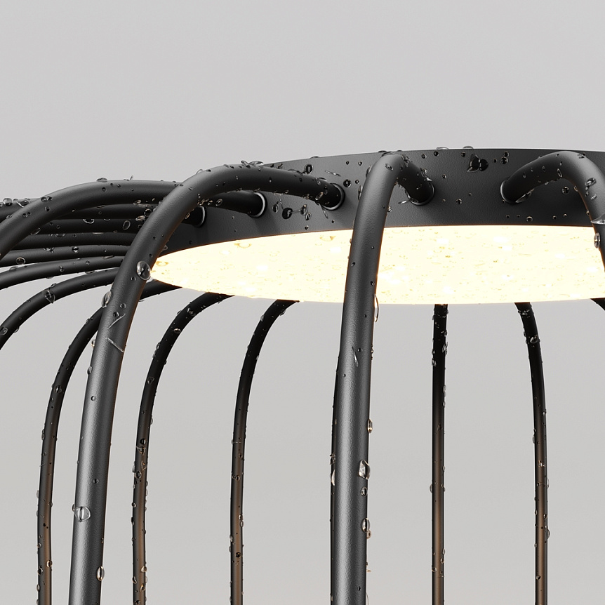 WISP graphite O478FL-L18GF3K Maytoni