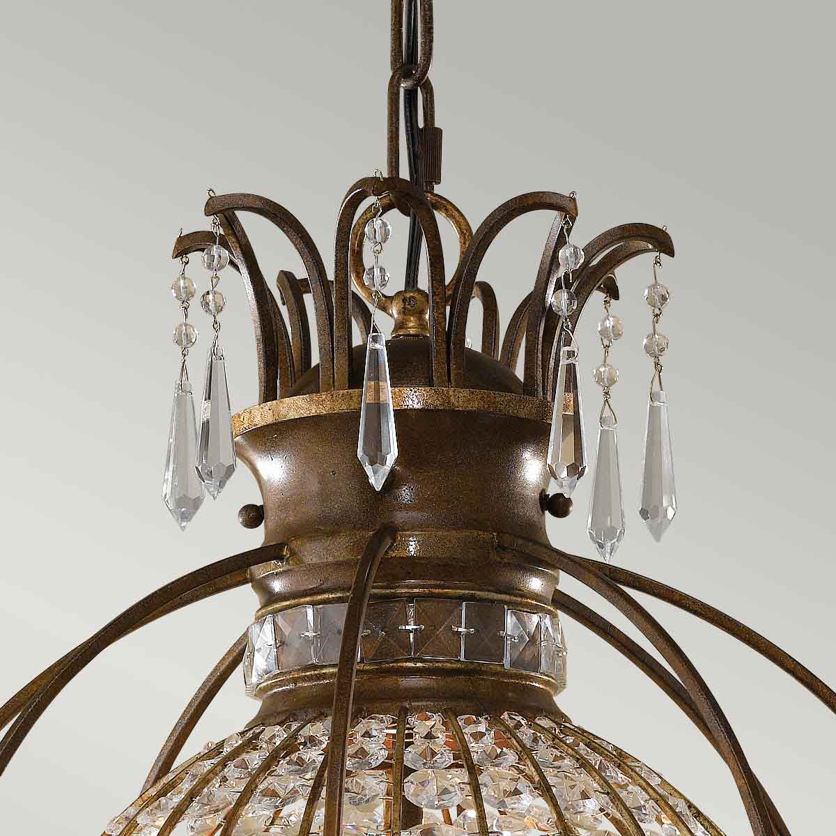 BELLINI oxidised-british bronze FE-BELLINI3 Feiss