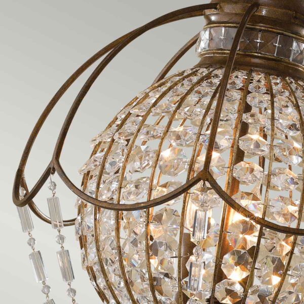 BELLINI oxidised-british bronze FE-BELLINI3 Feiss