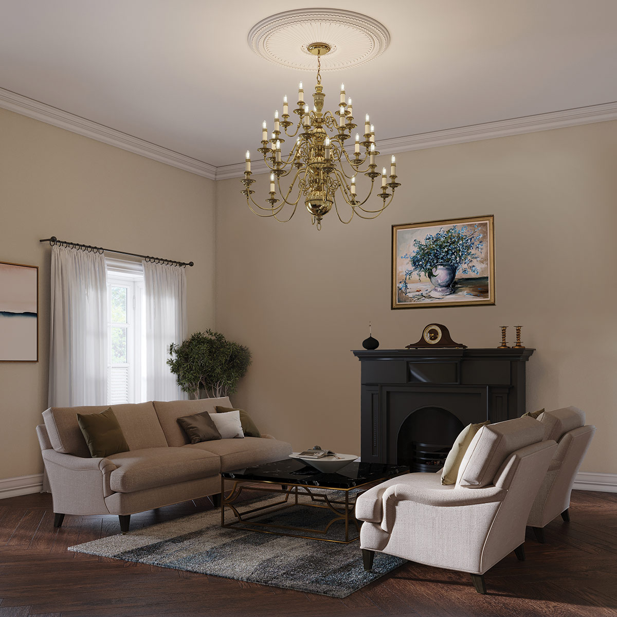CAMBRIDGE burnished brass HK-CAMBRIDGE25 Hinkley Lighting