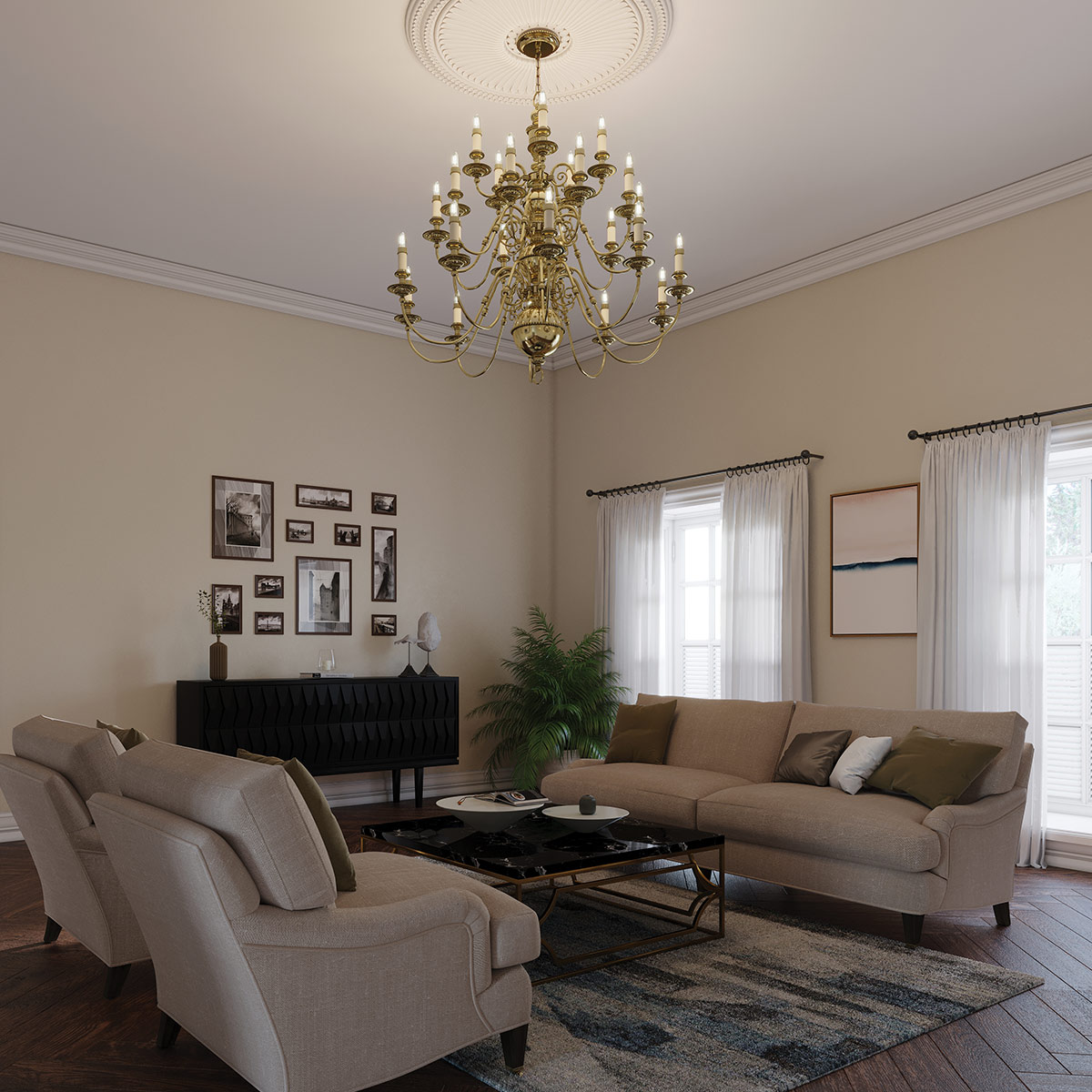CAMBRIDGE burnished brass HK-CAMBRIDGE25 Hinkley Lighting