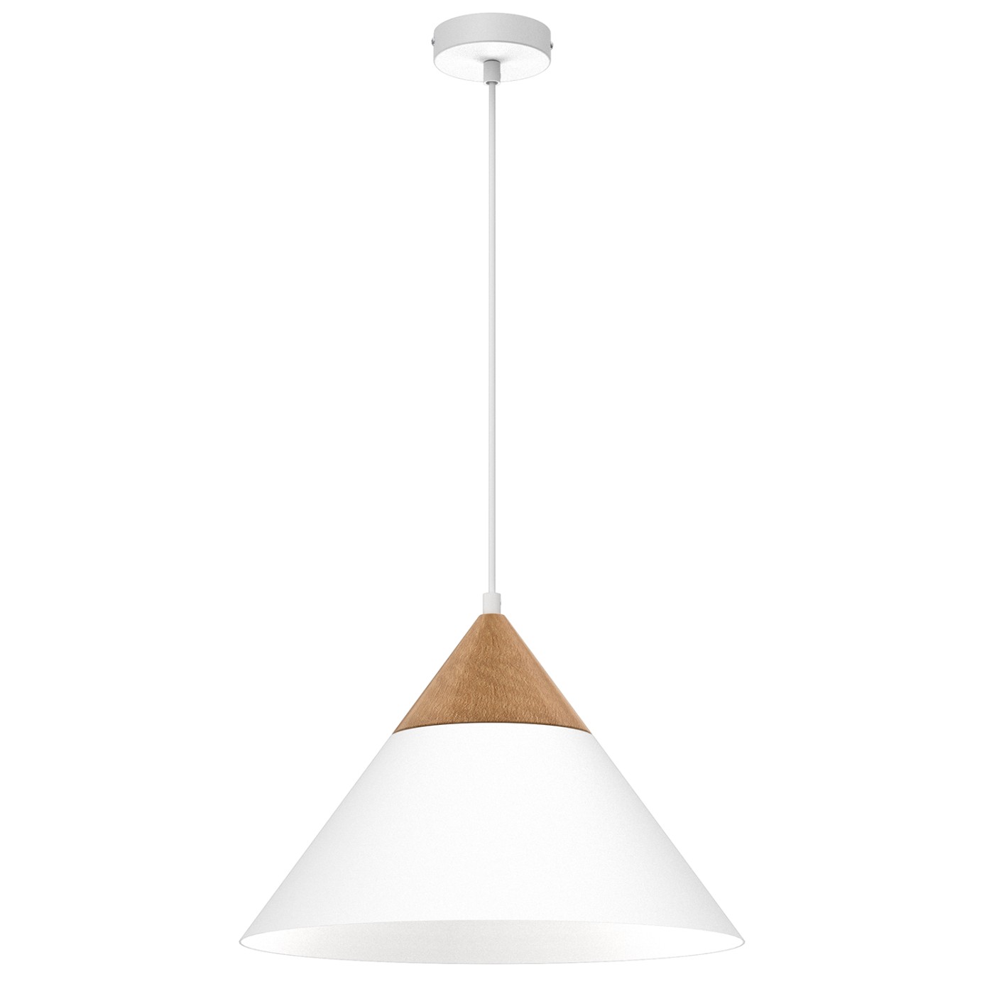 SINGLE white-natural wood 463 Luminex