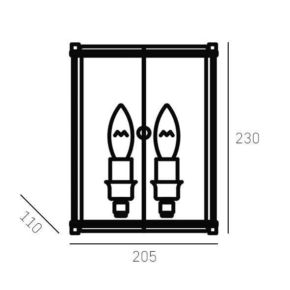NEW YORK brass W02194BR Cosmo Light