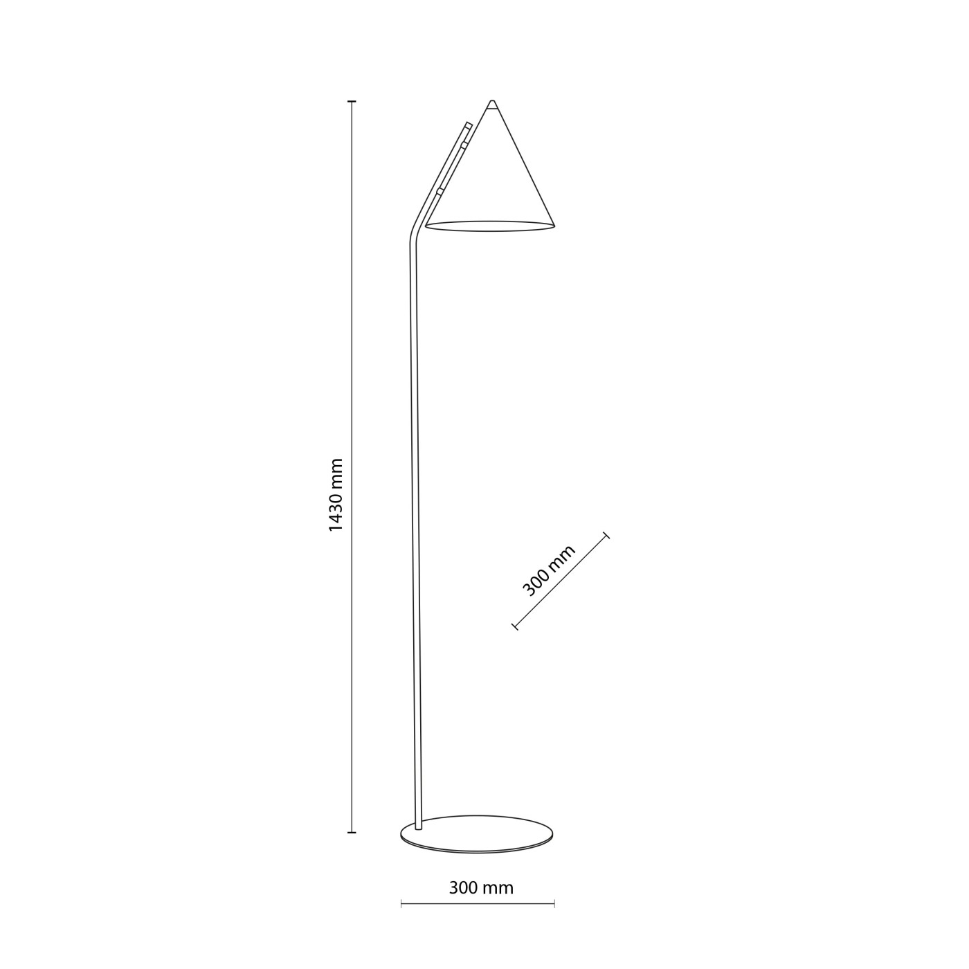 CONO black 16010 TK Lighting
