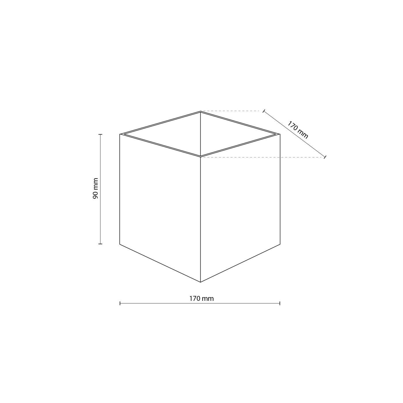 CUBE black 18182 TK Lighting
