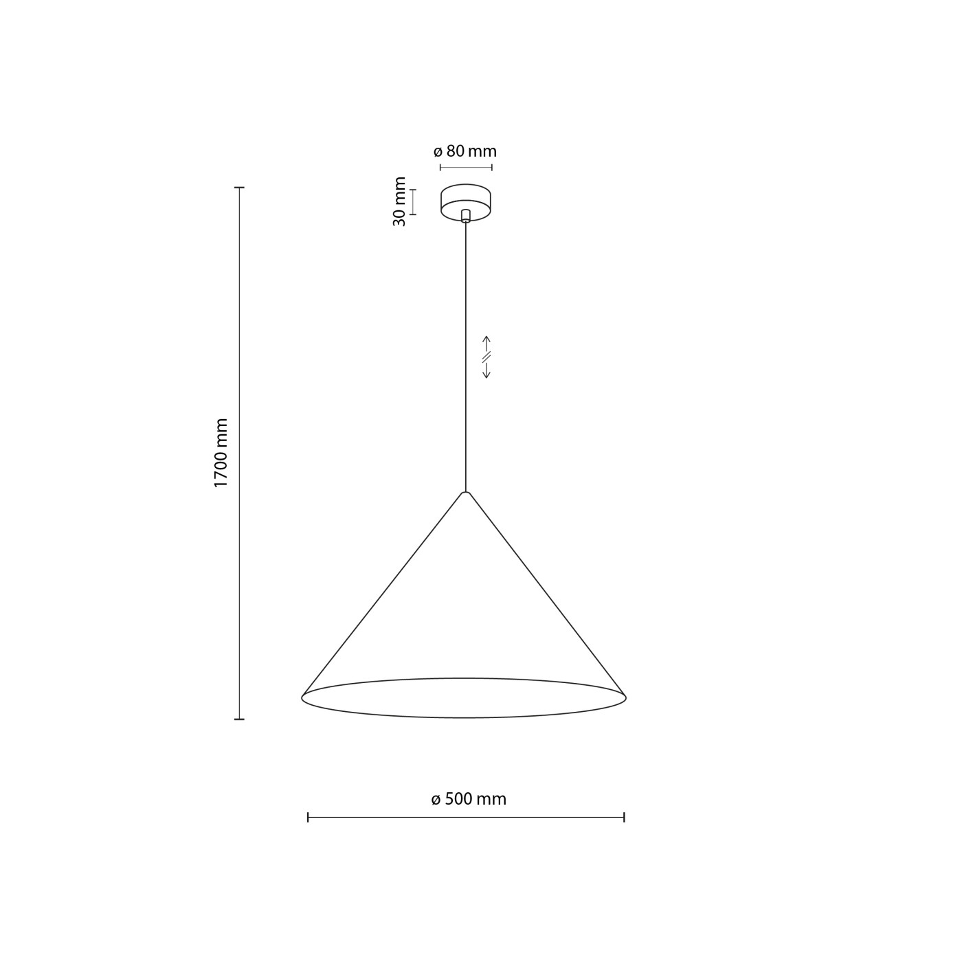 CONO brown XL 10062 TK Lighting