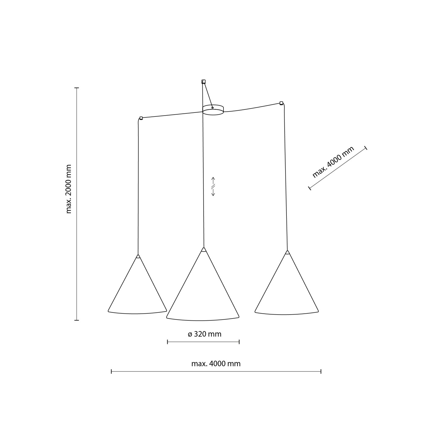CONO black 6629 TK Lighting