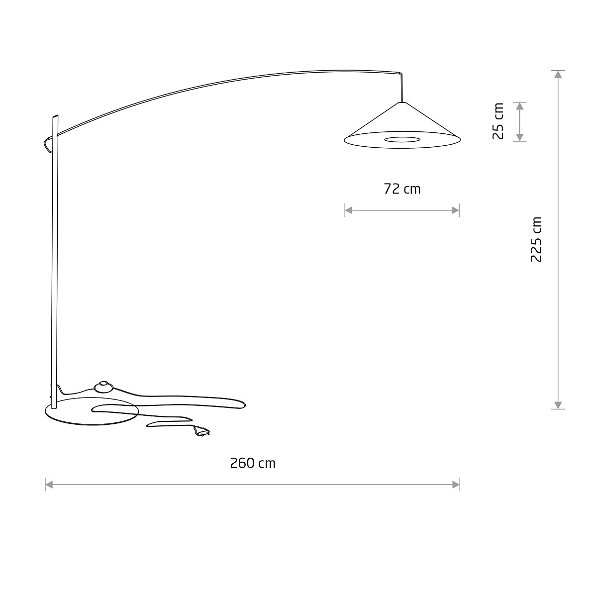 POISE umbra gray A 11767 Nowodvorski Lighting