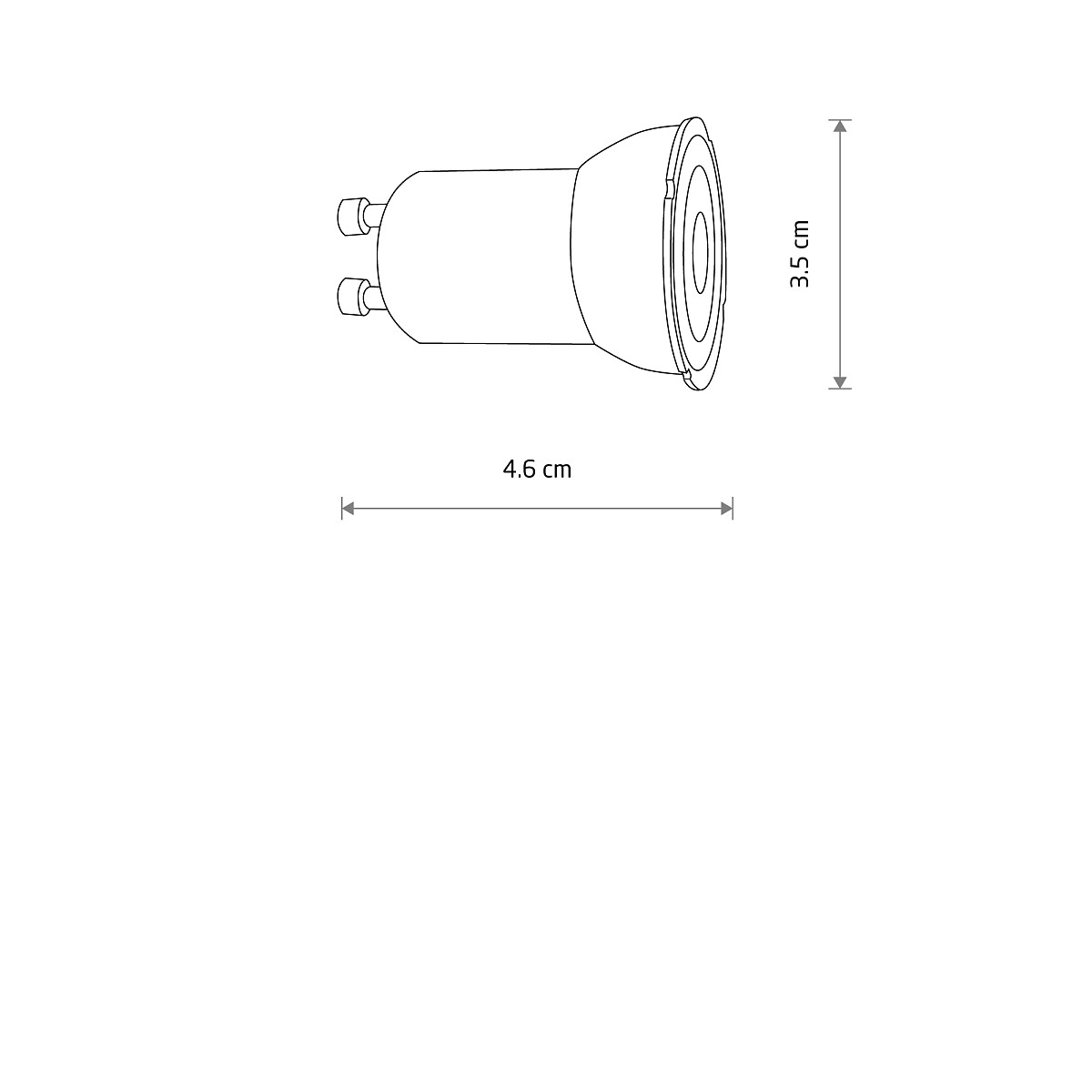 LED GU10 R35 4W 3000K ceramic 11598 Nowodvorski Lighting