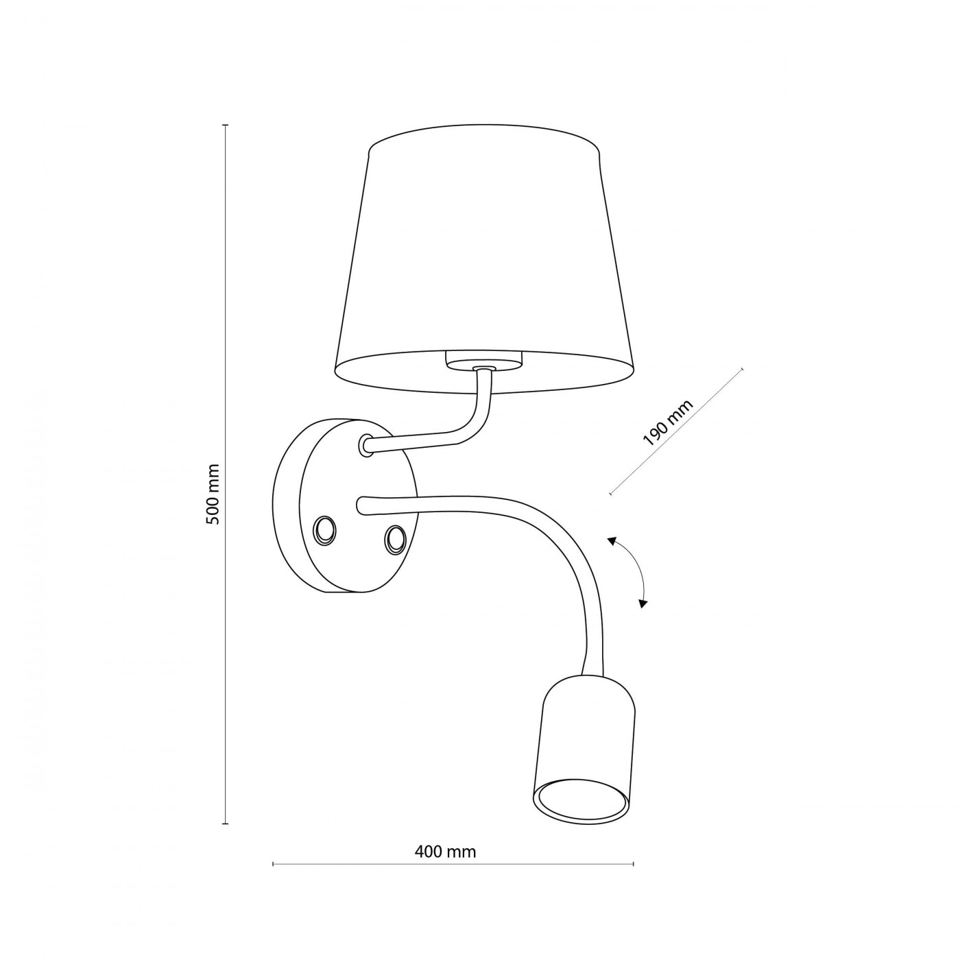 MAJA black 2537 TK Lighting