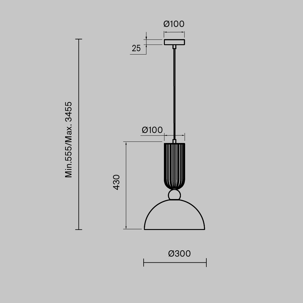 ANTIC I MOD302PL-01GR1 Maytoni