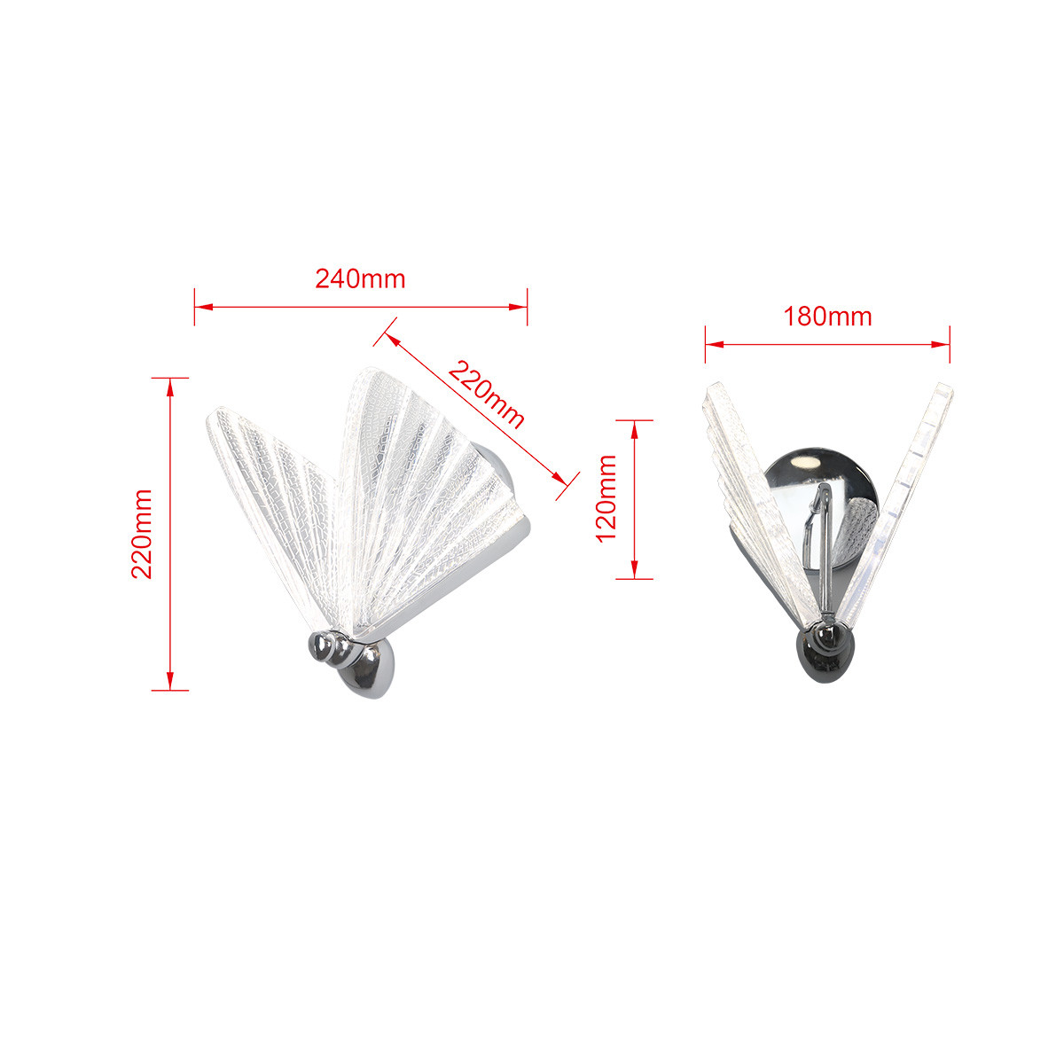 MARIPOSA CCT silver LP-1715/1W CH Light Prestige
