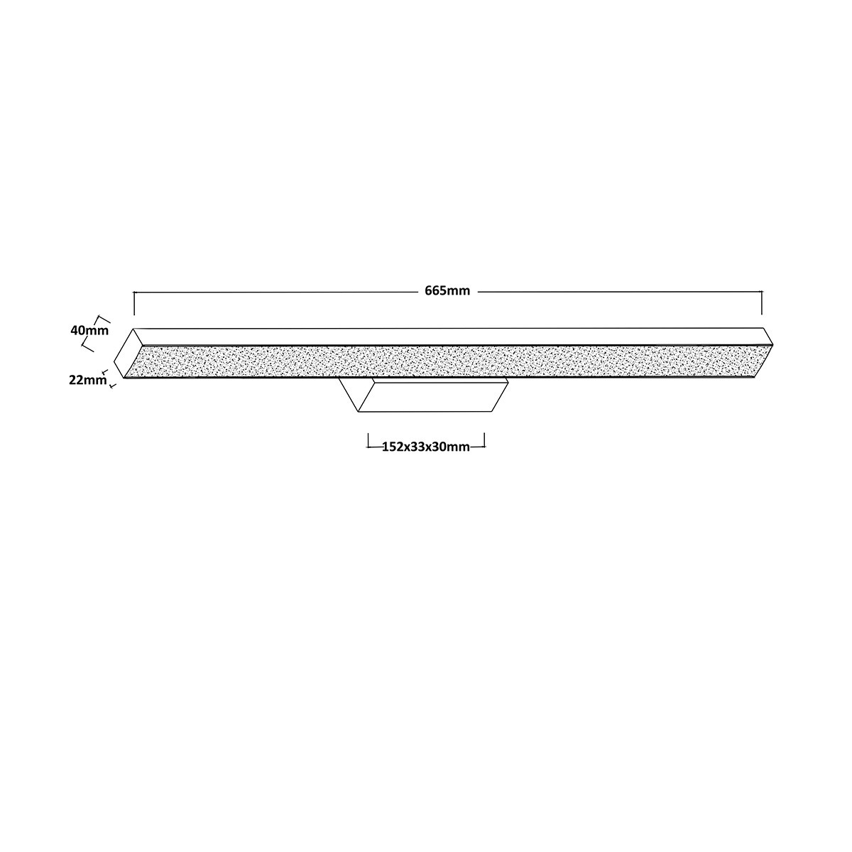 AQUA LED CCT black M LP-987/1W M BK Light Prestige