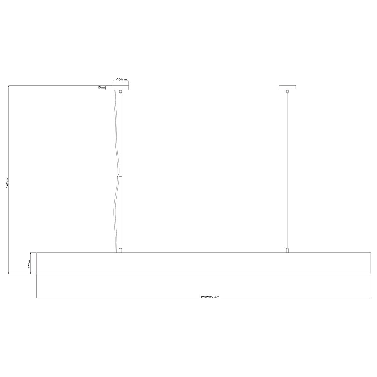 LUCI LED CCT L LP-1401/1P L BK Smart Light Prestige