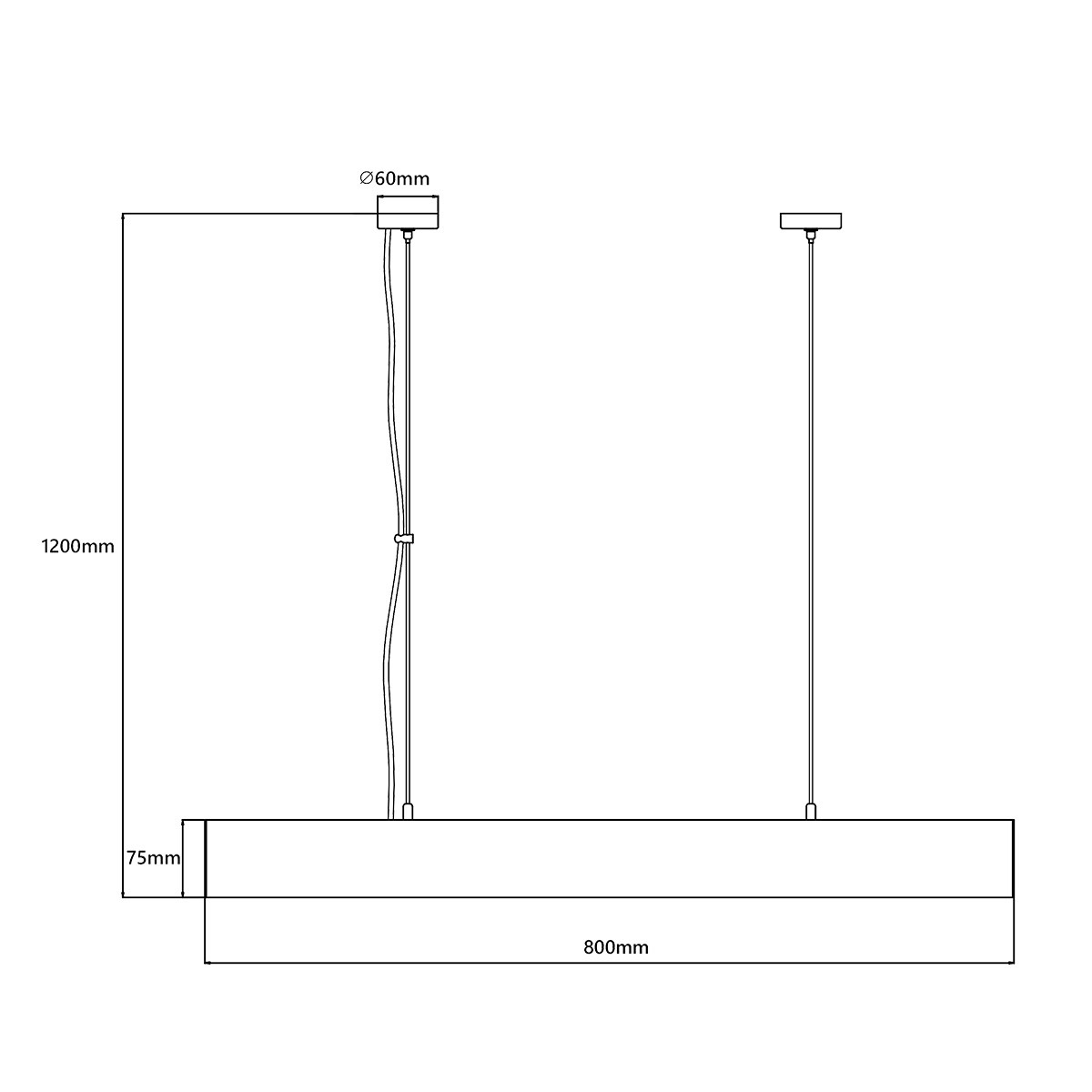 LUCI LED CCT M LP-1401/1P M BK Smart Light Prestige