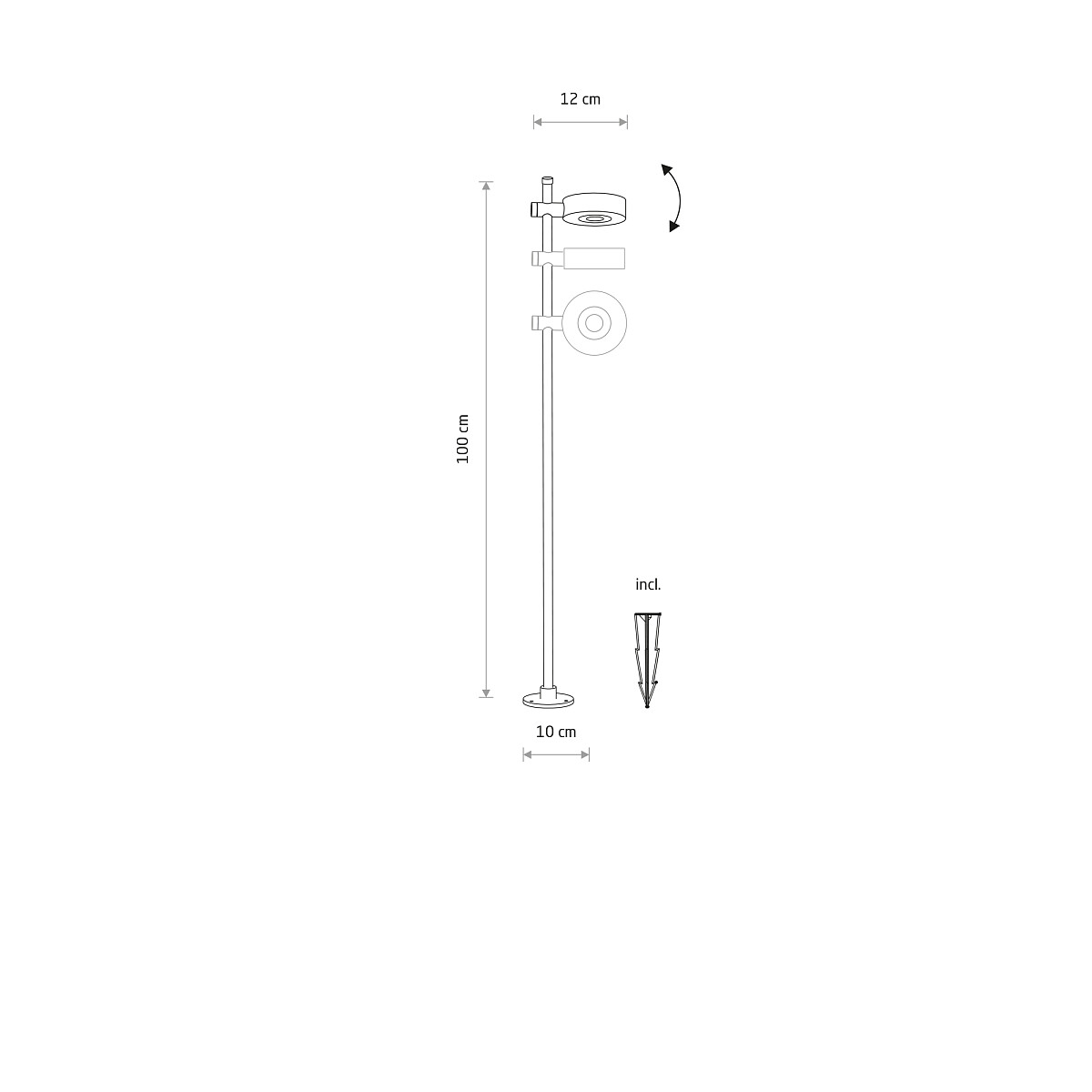 TESSA LED black 11541 Nowodvorski Lighting