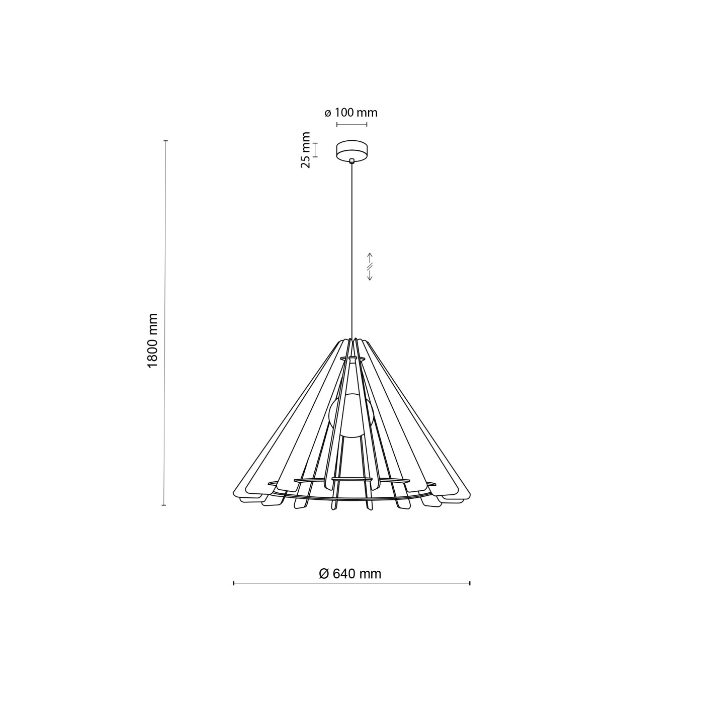 ERIS WOOD L 6611 TK Lighting