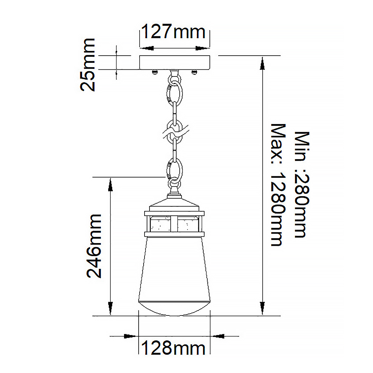 LYNDON architectural bronze KL-LYNDON8-S-AZ Kichler