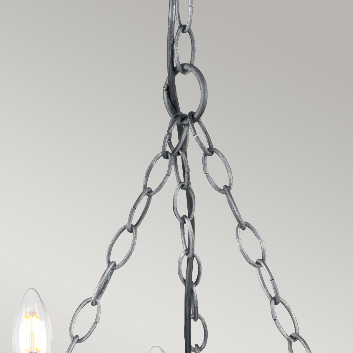 SAXON black and silver V SAX5-BLK-SIL Elstead Lighting